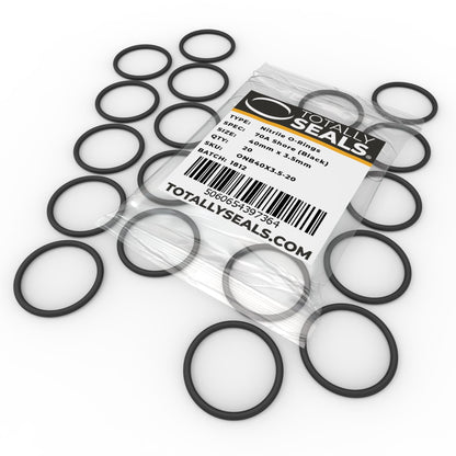 40mm x 3.5mm (47mm OD) Nitrile O-Rings - Totally Seals®