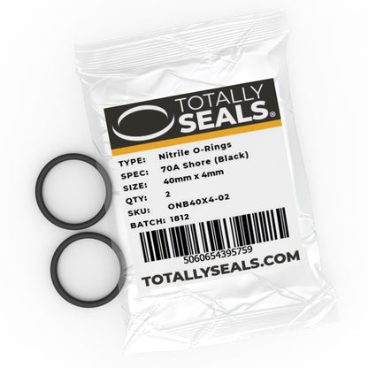 40mm x 4mm (48mm OD) Nitrile O-Rings - Totally Seals®