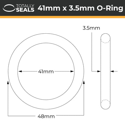 41mm x 3.5mm (48mm OD) Nitrile O-Rings - Totally Seals®