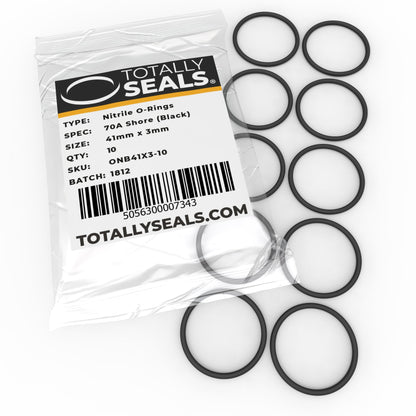 41mm x 3mm (47mm OD) Nitrile O-Rings - Totally Seals®