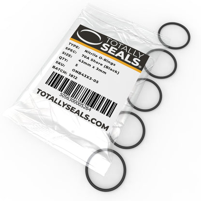 43mm x 3mm (49mm OD) Nitrile O-Rings - Totally Seals®