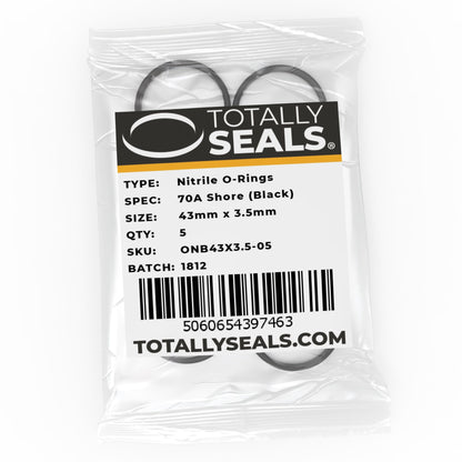 43mm x 3.5mm (50mm OD) Nitrile O-Rings - Totally Seals®