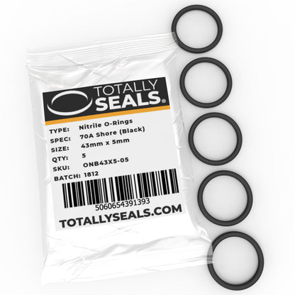 43mm x 5mm (53mm OD) Nitrile O-Rings - Totally Seals®