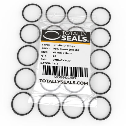 45mm x 3mm (51mm OD) Nitrile O-Rings - Totally Seals®