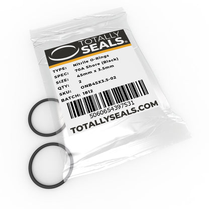 45mm x 3.5mm (52mm OD) Nitrile O-Rings - Totally Seals®