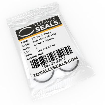 47mm x 3.5mm (54mm OD) Nitrile O-Rings - Totally Seals®