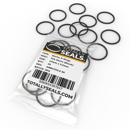 47mm x 3.5mm (54mm OD) Nitrile O-Rings - Totally Seals®