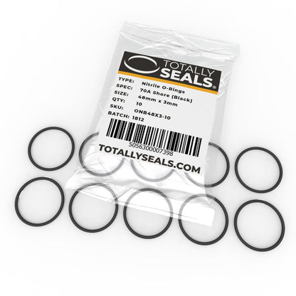 48mm x 3mm (54mm OD) Nitrile O-Rings - Totally Seals®