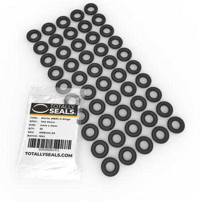 4mm x 2mm (8mm OD) Nitrile O-Rings - Totally Seals®