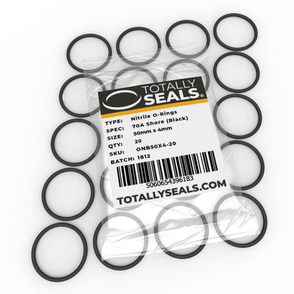 50mm x 4mm (58mm OD) Nitrile O-Rings - Totally Seals®