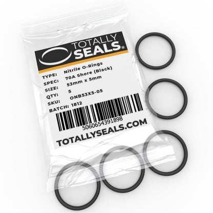 53mm x 5mm (63mm OD) Nitrile O-Rings - Totally Seals®