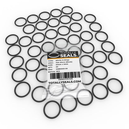 53mm x 5mm (63mm OD) Nitrile O-Rings - Totally Seals®