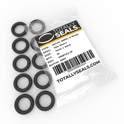 7mm x 2mm (11mm OD) Nitrile O-Rings - Totally Seals®