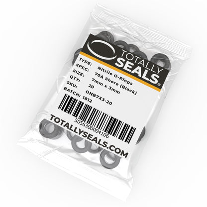 7mm x 3mm (13mm OD) Nitrile O-Rings - Totally Seals®