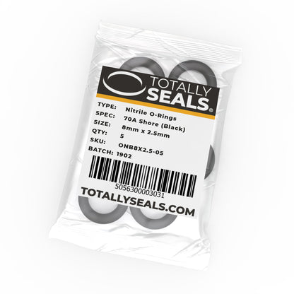 8mm x 2.5mm (13mm OD) Nitrile O-Rings - Totally Seals®